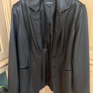 Brown Leather Jacket/Blazer
